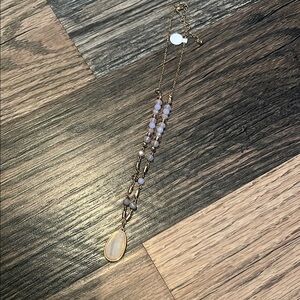 Pink crystal necklace